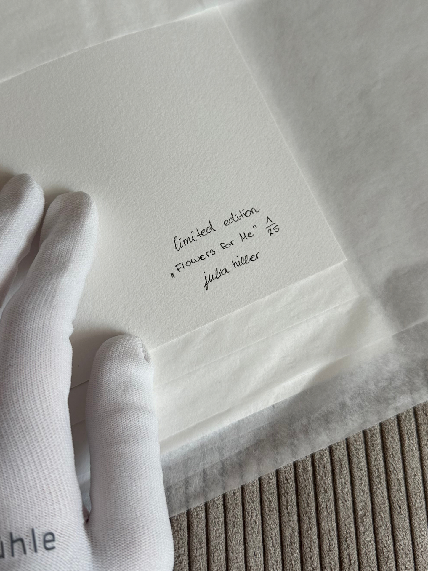 Limitierter Kunstdruck "Flowers for Me"
